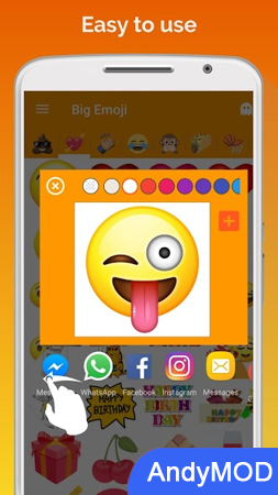 Big Emoji sticker for WhatsApp 
