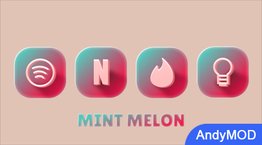 Mint Melon Icon Pack 