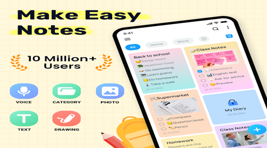 Easy Notes - Notebook, Notepad 