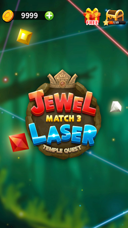 Jewel Match Laser Puzzle 