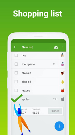 Grocery Shopping List Listonic