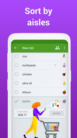 Grocery Shopping List Listonic