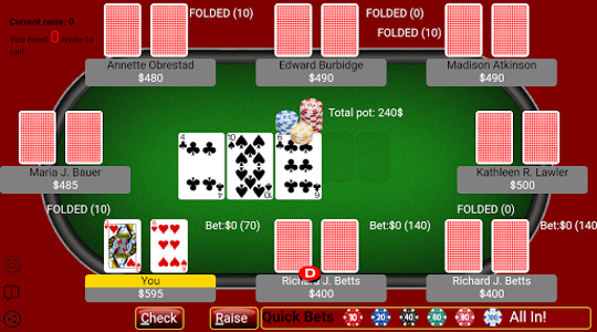 Texas Holdem Poker - Offline C