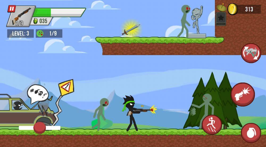 Stickman vs Zombies 