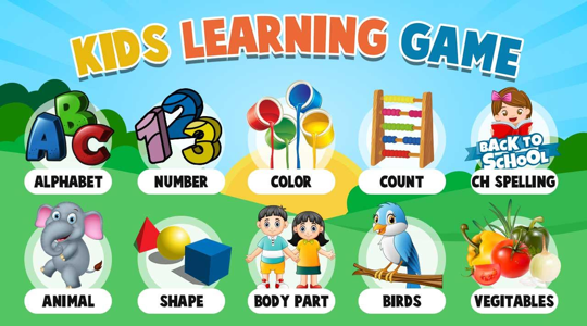 Kids Learning Game Train Brain