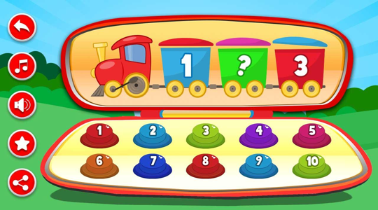 Kids Learning Game Train Brain