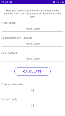 Fuel calculator