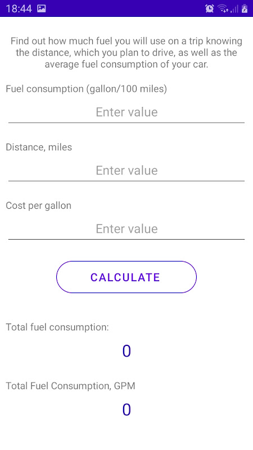 Fuel calculator