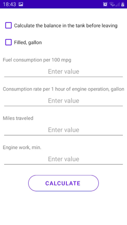 Fuel calculator