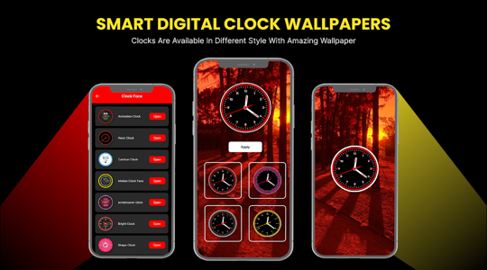 Smart Digital Clock Wallpapers