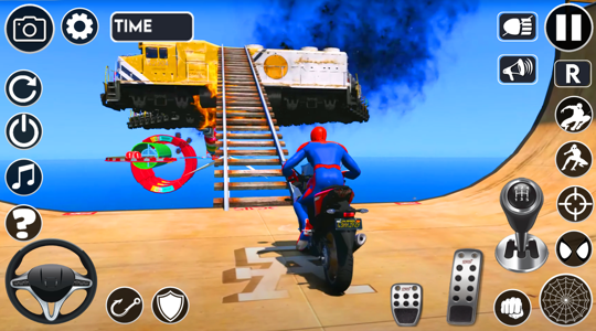 Superhero Tricky Bike Stunt